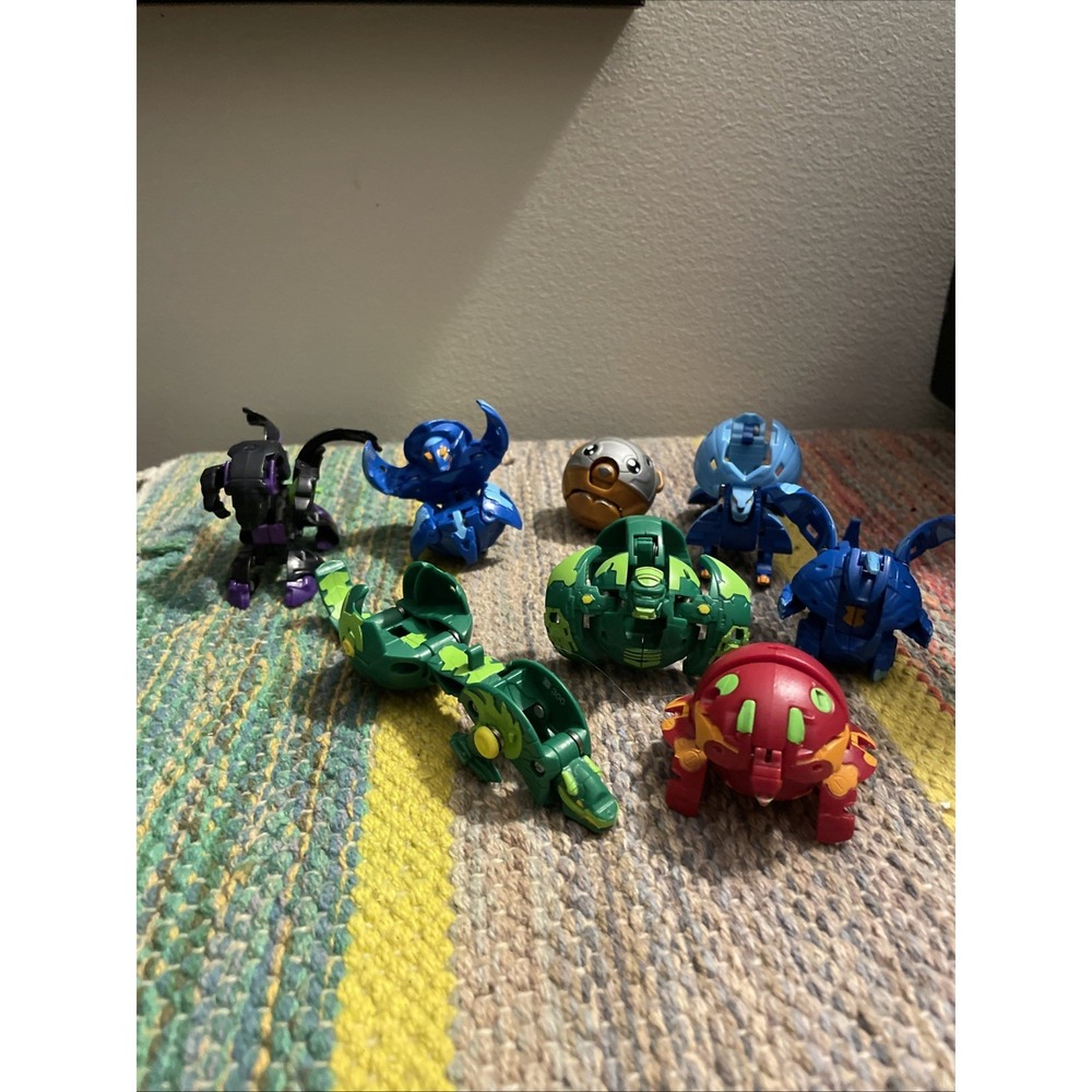 Lot Of 8 Mixed Bakugan Battle Brawlers Collection Figure Toys